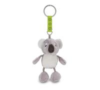 Talisminis 62688 - Portachiavi con Koala di Peluche, Ciondolo a Forma di animaletto con Anello, per Cordino Portachiavi e Mazzo di Chiavi, Peluche Portafortuna da Borsa con Messaggio, 7 cm, Grigio