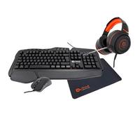Talius Gaming Kit V.2 (tastiera + mouse + cuffie + tappetino) Black