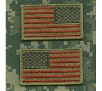 Talizombie Whacker Guerra Sp Ops Trofeo Burdock-Hook 2-PATCH Set: US Flag Stinto