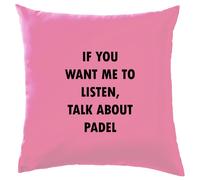Talk About Padel - Cuscino - Tennis Pagaia Paddel Racchetta