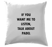 Talk About Padel - Cuscino - Tennis Pagaia Paddel Racchetta