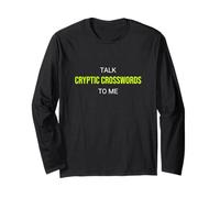 Talk Cryptic Cryptic Crossword To Me - Puzzle Divertente Maglia a Manica