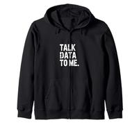 Talk Data to Me Design Umoristico Tecnologico Felpa con Cappuccio