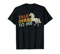 Talk Derby To Me Divertente Equitazione Equitazione #25D1B Maglietta
