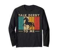 Talk Derby To Me Divertente Equitazione Equitazione #25D1E Maglia a Manica