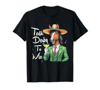 Talk Derby To Me Funny Cool Racing Horse Uomo Donna Maglietta