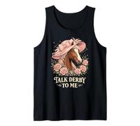 Talk Derby To Me Funny Derby Horse with Hat, Roses & Charm Canotta