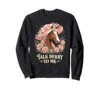 Talk Derby To Me Funny Derby Horse with Hat, Roses & Charm Felpa