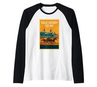 Talk Derby To Me Maglia, Corsa di Cavalli, Santa Anita, Del Mar Maglia con Maniche Raglan