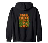 Talk Dirt to Me - Gioco di Parole Divertente per Amanti delle Piante da Giardinaggio Felpa con Cappuccio
