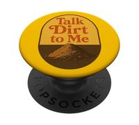 Talk Dirt to Me - Gioco di parole divertente per amanti delle piante da giardinaggio PopSockets PopGrip Adesivo
