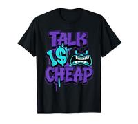 Talk Is Cheap 8 Aqua Matching Tee Color Match Uomo Donna Maglietta