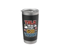 Talk To God Today Bicchiere termico in acciaio inox doppia parete