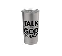 Talk To God Today Bicchiere termico in acciaio inox doppia parete