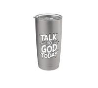 Talk To God Today Bicchiere termico in acciaio inox doppia parete