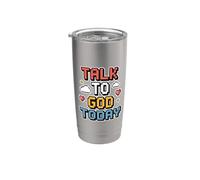 Talk To God Today Bicchiere termico in acciaio inox doppia parete
