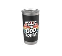 Talk To God Today Bicchiere termico in acciaio inox doppia parete