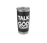 Talk To God Today Bicchiere termico in acciaio inox doppia parete