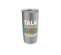 Talk To God Today Bicchiere termico in acciaio inox doppia parete