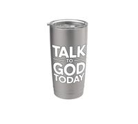 Talk To God Today Bicchiere termico in acciaio inox doppia parete