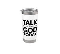 Talk To God Today Bicchiere termico in acciaio inox doppia parete