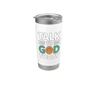 Talk To God Today Bicchiere termico in acciaio inox doppia parete
