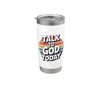 Talk To God Today Bicchiere termico in acciaio inox doppia parete