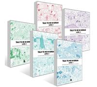 Talk To Me In Korean Text Book Set Livello 1 ~ 5 Libro di apprendimento della...