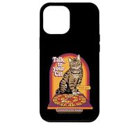 Talk to Your Cat Sarcastic Retro Vintage Funny Adult Humor Custodia per iPhone 12 Pro Max