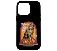 Talk to Your Cat Sarcastic Retro Vintage Funny Adult Humor Custodia per iPhone 14 Pro Max