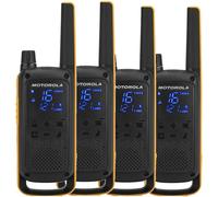 Motorola Talkabout T82 Extreme Quad Pack ricetrasmittente 16 canali Nero, Arancione