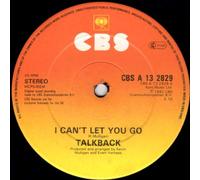 Talkback - I CAN'T LET YOU GO 12" SINGLE UK CBS 1982