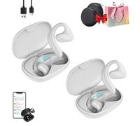 TalkieGo Ai-Powered Buds, TalkieGo - Auricolari traduttori in tempo reale, traduzione in tempo reale, per viaggi, affari, apprendimento, 144 lingue e accenti (2 pezzi, bianco)