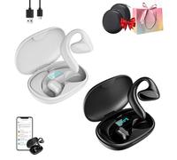TalkieGo Ai-Powered Buds, TalkieGo - Auricolari traduttori in tempo reale, traduzione in tempo reale, per viaggi, affari, apprendimento, 144 lingue e accenti (mix di 2 pezzi)