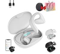 TalkieGo Ai-Powered Buds, TalkieGo - Auricolari traduttori in tempo reale, traduzione in tempo reale, per viaggi, affari, apprendimento, 144 lingue e accenti (bianco)