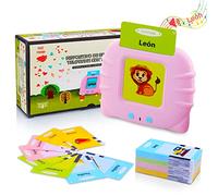 Talking Flash Cards Giocattoli per l'apprendimento per i più Piccoli 1-6 Anni, 112 Fogli 224 Inglese Parole, risorsa di apprendimento prescolare Giocattolo interattivo elettronico Regalo Blu