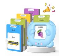 Talking Flash Cards Schede Flash Cards Parlanti Flash Cards Flash Cards Bambini Giocattoli Educativi per Bambini 2 3 4 5 6 Anni Autismo Giochi Regali di Compleanno per Bambini Giochi Montessori(Blu)