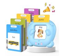 Talking Flash Cards Schede Flash Cards Parlanti Flash Cards Flash Cards Bambini Giocattoli Educativi per Bambini 2 3 4 5 6 Anni Autismo Giochi Regali di Compleanno per Bambini Giochi Montessori(Blu)