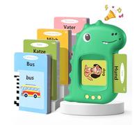 Talking Flash Cards Schede Flash Cards Parlanti Flash Cards Flash Cards Bambini Giocattoli Educativi per Bambini 2 3 4 5 6 Anni Autismo Giochi (Italiano Verde Aggiornamento) (Verde Dinosauro Tedesco)