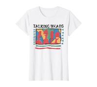 Talking Heads Giallo Retro Graphic Maglietta con Stampa Grafica Economica