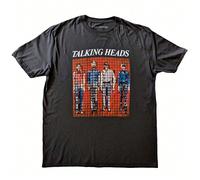 Talking Heads | Official Band T-Shirt | Pixel Portrait - 24-Hour Fast Shipping! Celebrate the innovative spirit of Talking Heads with this official band T-shirt featuring the "Pixel Portrait" design.