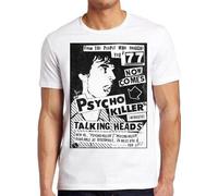 Talking Heads Psycho Killer Band Punk Rock Poster Music Gift Tee T Shirt 7278 WhiteX-Large