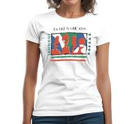 Talking Heads Yellow Maglietta classica a maniche corte da donna girocollo, bianco, M