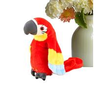 Talking Parrot Toy, Plush Speaking Bird, 12x11x22cm/4.72x4.33x8.66 inches Interactive Educational Sensory Toys, Twerking Motion Feature for Nursery Daycare Travel Birthday Christmas Party Bedtime