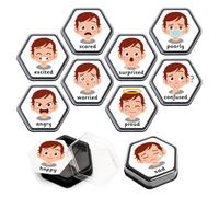 Talking Products, Talking Tiles - Registratori vocali per lo sviluppo emotivo, include 10 piastrelle parlanti nere e 12 schede flash emotive. Registrazione di 80 secondi. Risorsa educativa per