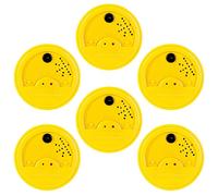 Talking Products, Yellow Talking Tins Voice Recorder, 20 secondi di registrazione, confezione da 6, ideale per attività di vita indipendente, parlare e ascoltare..