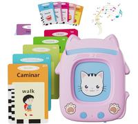 Talking Schede Flash Cards Parlanti, 224 Parole Giochi Montessori da 3 a 7 Anni Italiano Inglese, Gioco Educativo per Bambini con 112 Carte a Doppia Faccia, Regali Di Compleanno per Bambini