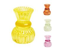 Talking Tables Piccolo portacandele in vetro giallo per candelieri o luci da tè | Decorazioni decorative per tavoli pasquali per interni o esterni, decorazione per la casa estiva, matrimonio