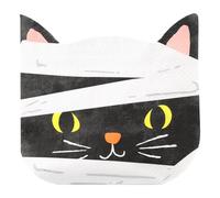Talking Tables 20 tovaglioli di carta a forma di gatto, usa e getta, riciclabili, 33 x 33 cm, eleganti stoviglie rosse e bianche, per Natale, catering, Halloween, festa di compleanno per bambini