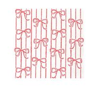 Talking Tables 20 tovaglioli di carta con fiocco, usa e getta, riciclabili, 25 x 25 cm, eleganti articoli da tavola per Natale, catering, Natale, Halloween